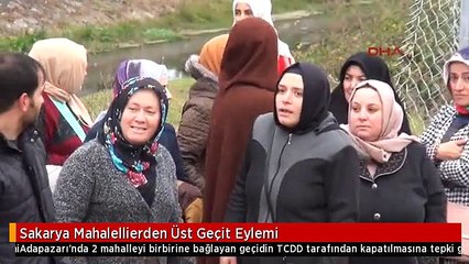 Sakarya Mahalellierden Üst Geçit Eylemi