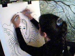 Ambidextrous drawing Angel Sonata