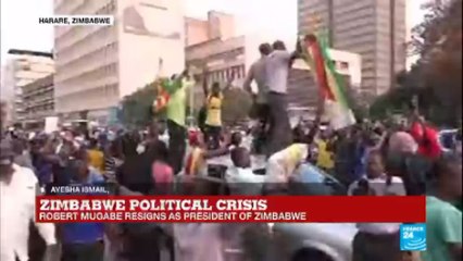 Zimbabwe: Joy in the streets of the country after Mugabe announces resignation as president