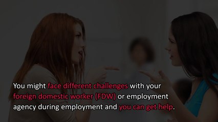 Settling issues with an employment agency of FDW