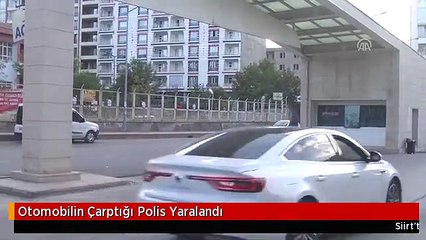 Otomobilin Çarptığı Polis Yaralandı