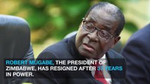 Zimbabwe President Robert Mugabe resigns after 37 years in charge