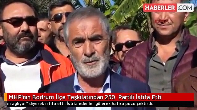MHP'nin Bodrum İlçe Teşkilatından 250 Partili İstifa Etti