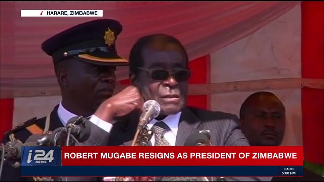 i24NEWS DESK | Rogert Mugabe resigns as President of Zimbabwe | Tuesday, November 21st 2017