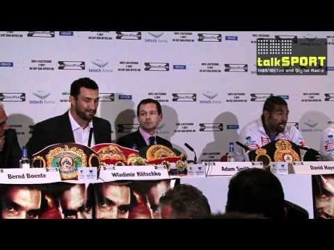 David Haye v Wladimir Klitschko: Best bits from press conference
