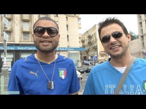 An Italian in Kiev who thinks Balotelli is English and predictions for the big game