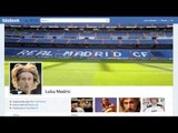 Tottenham's Luka Modric checks in at Real Madrid - see his Fakebook profile