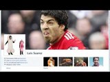 Luis Suarez gets his teeth into Man United on Fakebook*