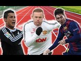 Top 10 Fastest Footballers In The World | Ronaldo, Messi and Rooney!?