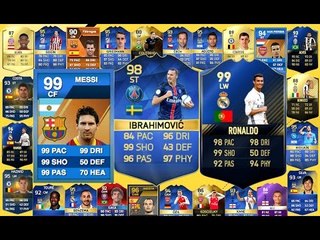 100 Footballers And Their Best Ever FIFA Cards