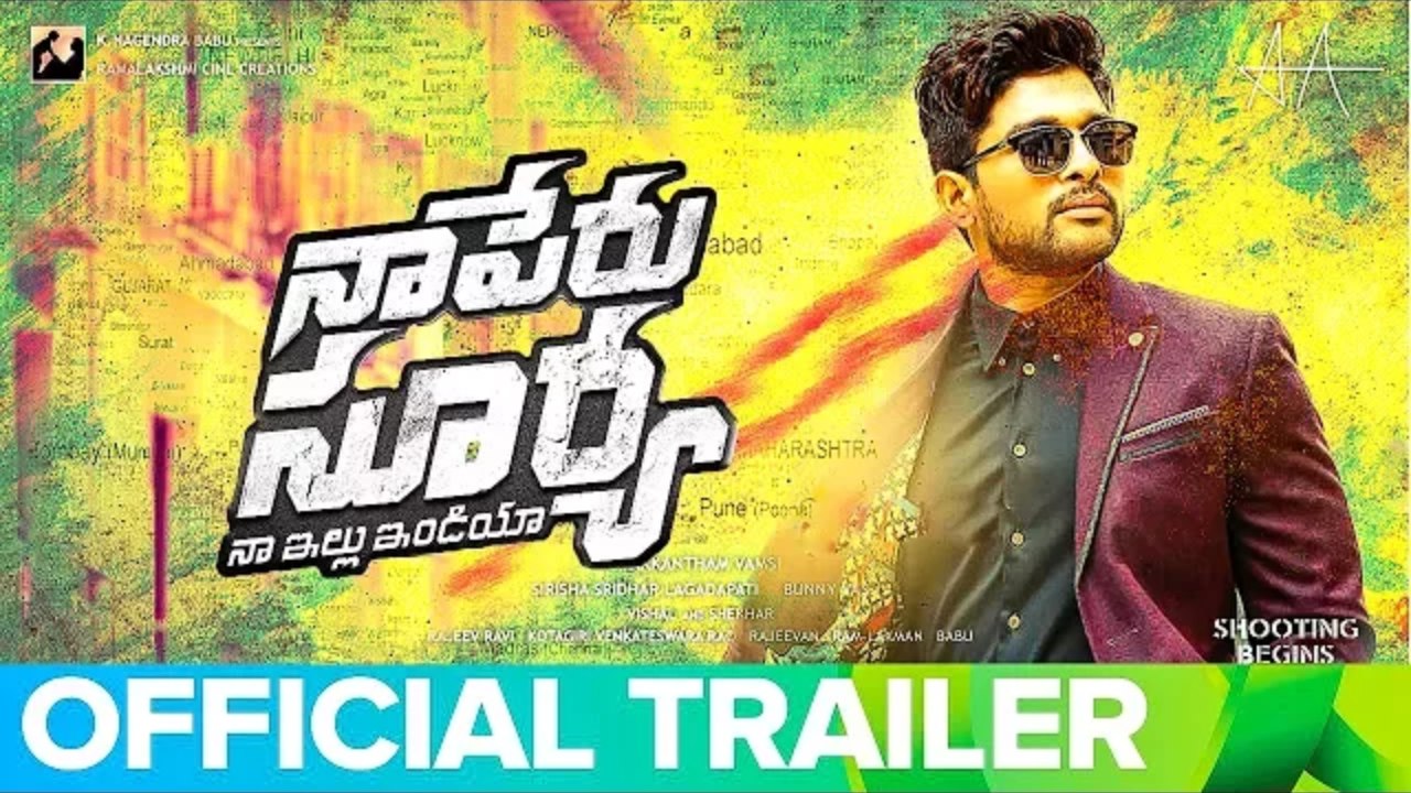 Naa Peru Surya Trailer _ Allu Arjun Naa Peru Surya Naa Illu India Trailer _ Vakk