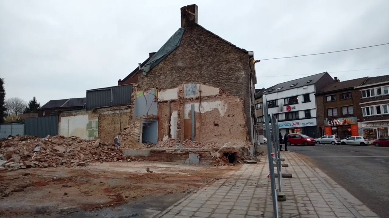 Jumet: trois maisons risquent de s'effondrer