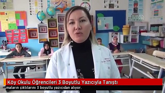 Köy Okulu Öğrencileri 3 Boyutlu Yazıcıyla Tanıştı