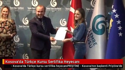 Kosova'da Türkçe Kursu Sertifika Heyecanı