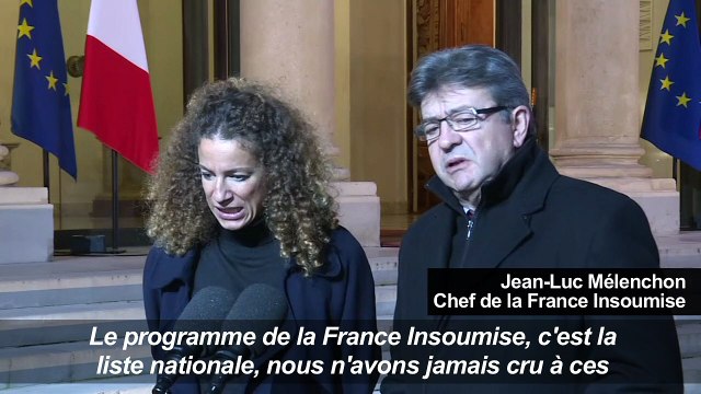 Européennes : Mélenchon défend une liste nationale