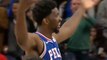 Joel Embiid TROLLS Jazz with 'T' Sign After Flopping to Draw Technical Foul