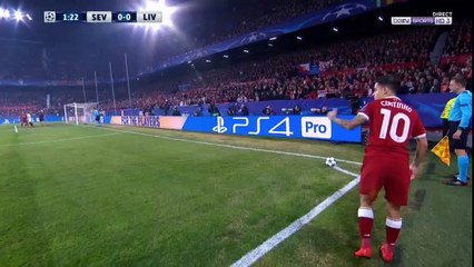 Roberto Firmino 2nd Minute Goal vs Sevilla (0-1)