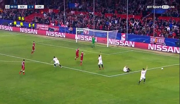 Sevilla 2 - 3 Liverpool 21/11/2017 Wissam Ben Yedder Super Penalty Goal 60' Champions League HD Full Screen .
