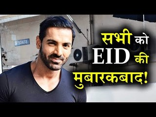 John Abraham gave Eid wishes To his Fans at Jodhpur Airport