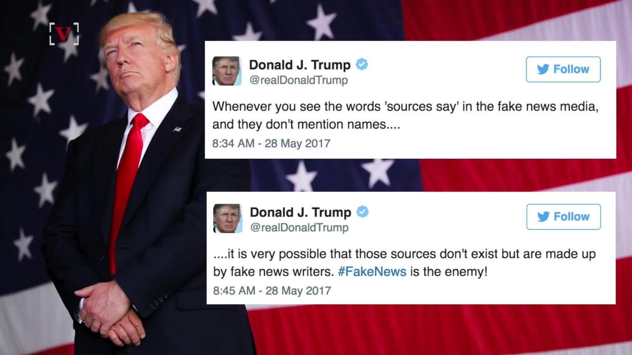 Trump: White House Leaks Are 'Lies' Made Up by 'Fake News Media'