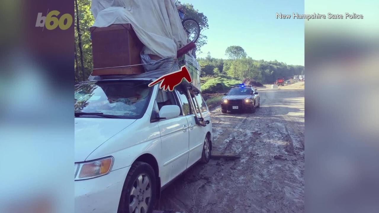 Police Pull Over Ridiculously Over-packed Van