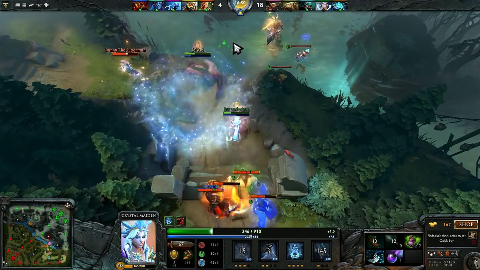 Xboct Crystal Maiden Gameplay Dota 2 Mmr Video Dailymotion