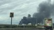 Black Smoke Billows From Houston Recycling Center Fire