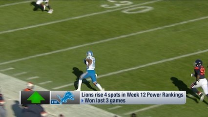 Lions rise four spots in Week 11 power rankings
