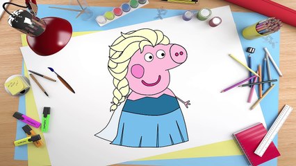 Spiderman vs Elsa. Spiderman farts and burn Elsa. Funny Pranks Peppa Pig Cartoon.