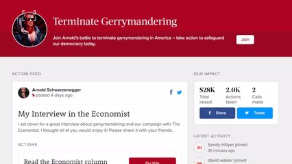 Schwarzenegger Is Now Taking Down Gerrymandering Instead Of Machines
