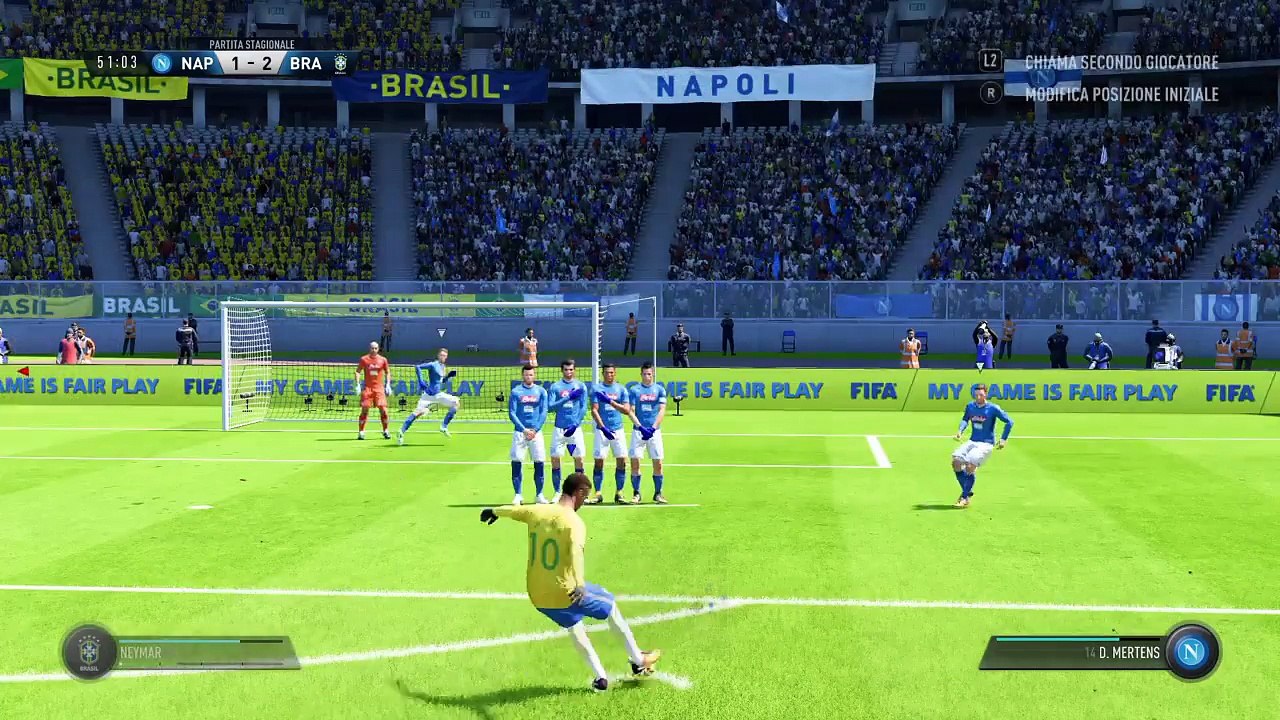 Neymar freekick goal