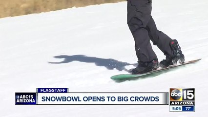 Snowbowl opens despite lack of natural snow