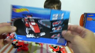 Хотвилс Мегаблокс конструктор собираем машинки распаковка игрушек Hot Wheels Mega Bloks set unboxing