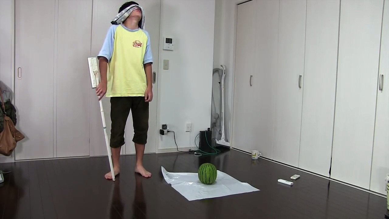 爆裂式スイカ割り【スイカ爆発】-JhaoiROSboM