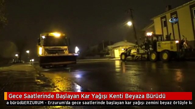 Gece Saatlerinde Başlayan Kar Yağışı Kenti Beyaza Bürüdü