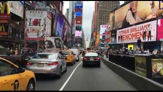 Driving Downtown - New York City USA 4K