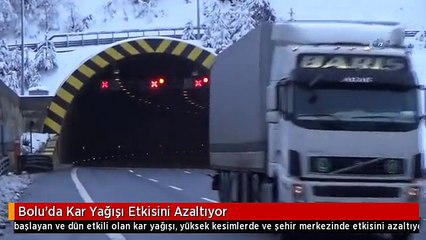 Bolu'da Kar Yağışı Etkisini Azaltıyor