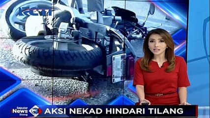 Hindari Tilang, Wanita Muda Tabrak 7 Motor dan Bus di Jalan Sudirman