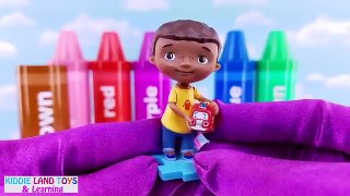 Best Learn Colors Videos for Kids Doc McStuffins Mickey Mouse Alvin & the Chipmunks Disney Moana