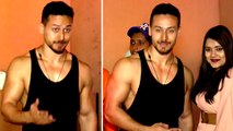 Tiger Shroff Flaunts Hot Body & Muscles In PUBLIC Outside a Gym
