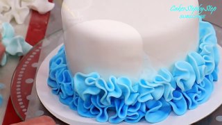 Elsa Crown Cake - How To Make White Modeling Chocolate by CakesStepbyStep