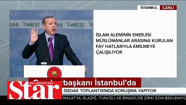 Cumhurbaşkanı Erdoğan: Adalet, hürriyet ve güzel ahlak İslam dünyasının taşıyıcı sütunlarıdır