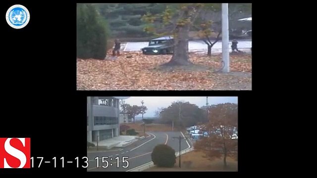 Kuzey Kore'den Güney Kore'ye kaçmaya çalışan asker böyle vuruldu