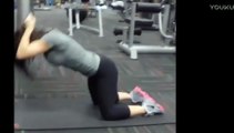 Katy Hearn Gym Workout Routine - Beautiful Biki.ni Girl (1)