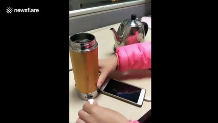 Product developer invents vacuum flask charger