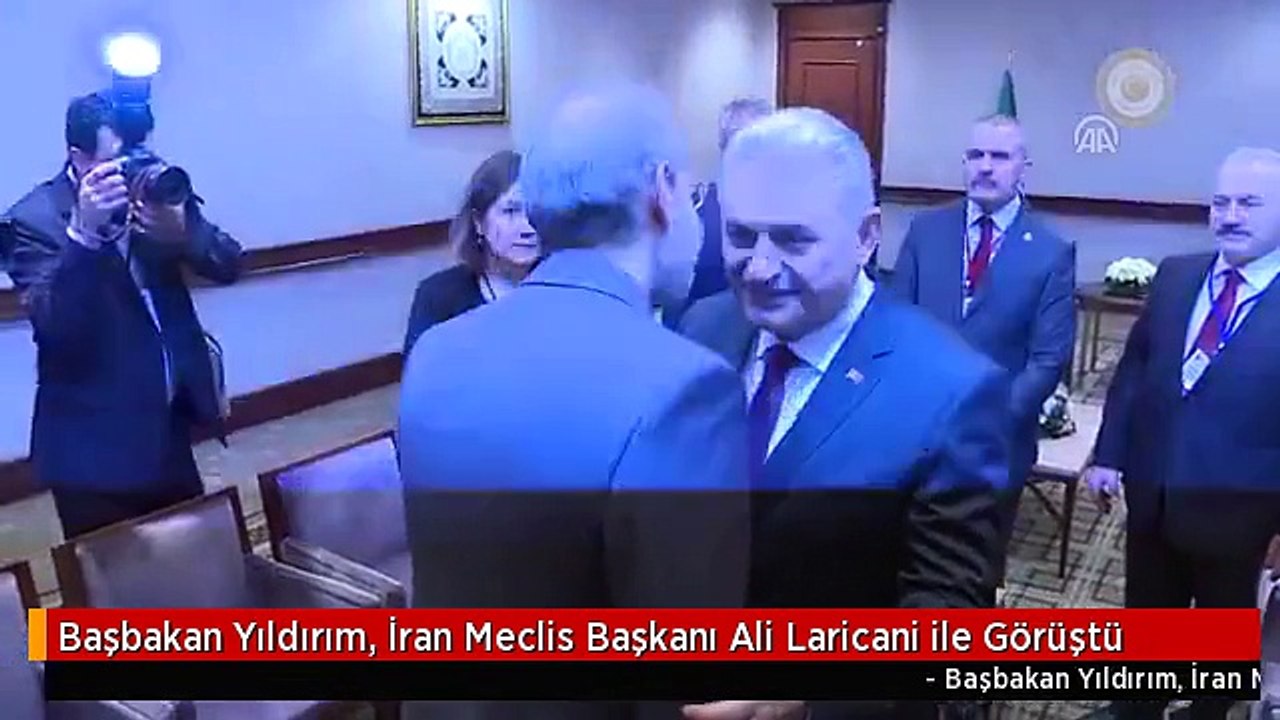 Başbakan Yıldırım, İran Meclis Başkanı Ali Laricani ile Görüştü