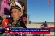 Continúa la búsqueda para encontrar submarino desaparecido en Argentina