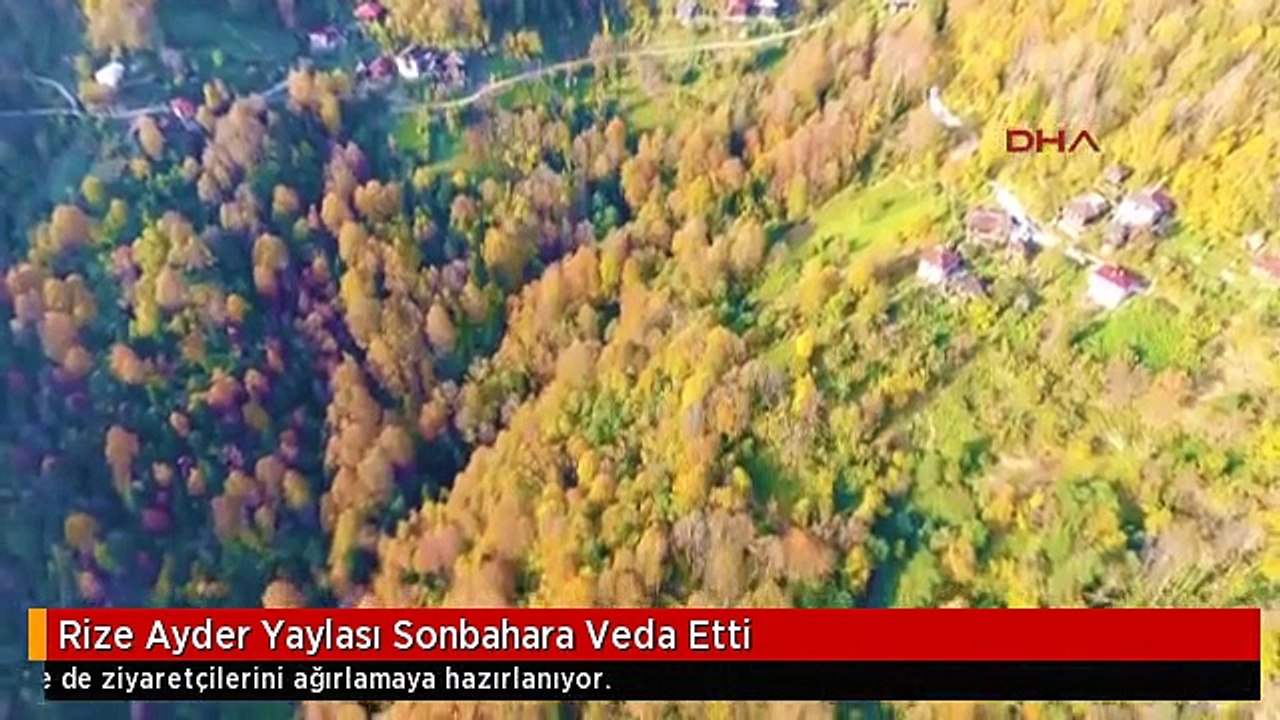 Rize Ayder Yaylası Sonbahara Veda Etti
