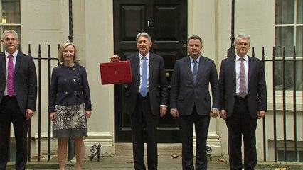 Philip Hammond departs No. 11 with his Budget red box