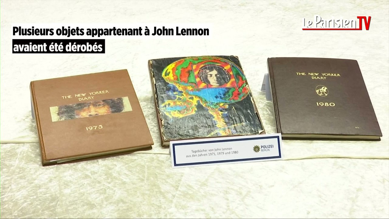 Le dernier journal intime de John Lennon, volé en 2006, retrouvé à Berlin